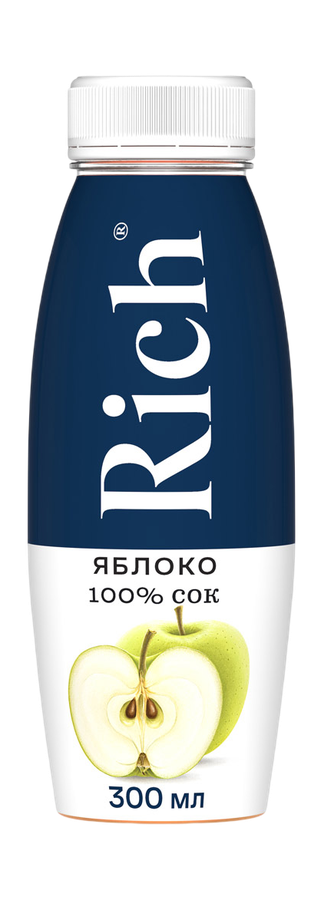 Сок  rich  яблоко, 0,3 л. пэт