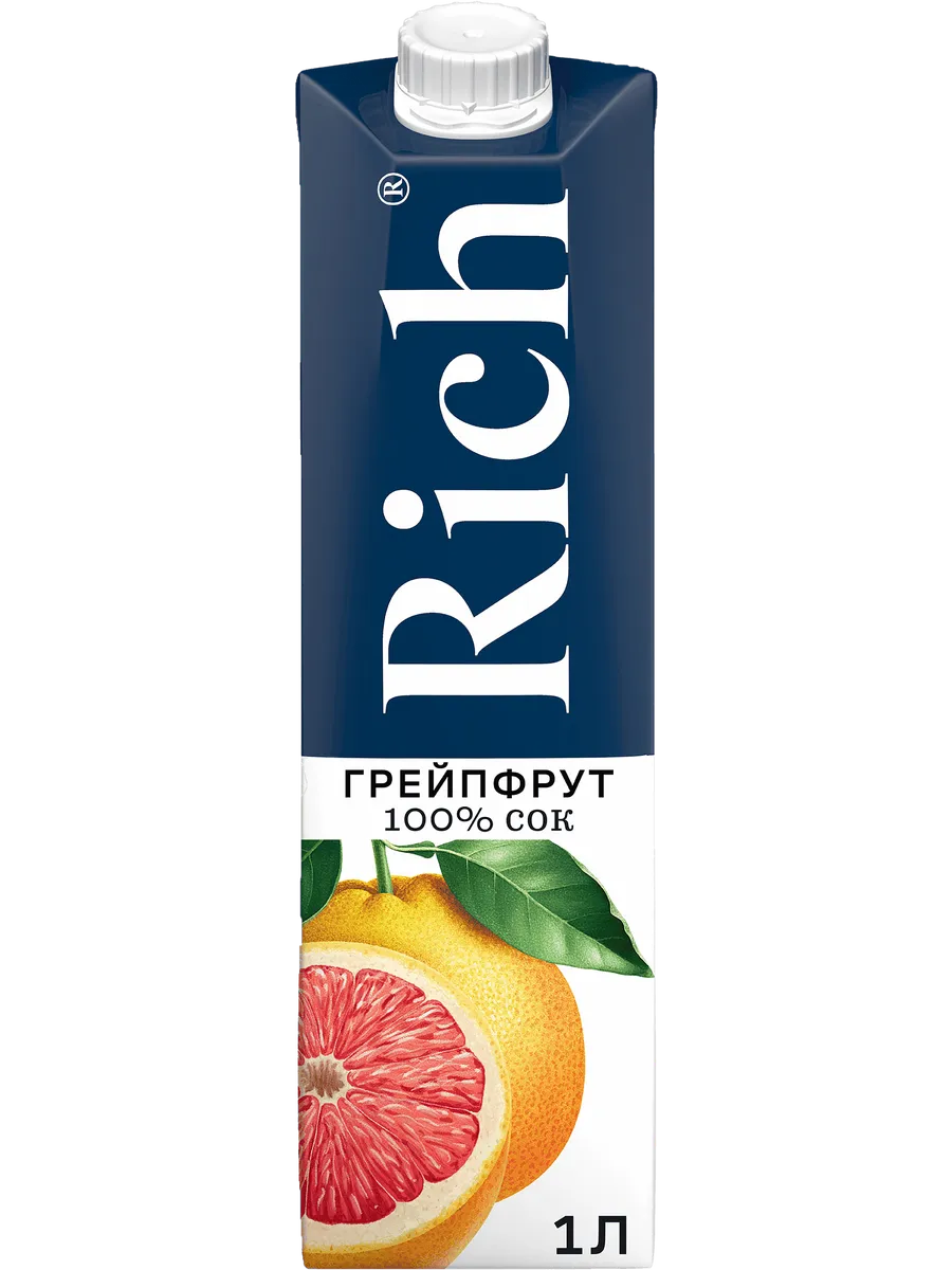 Сок  rich  грейпфрут, 1 л.
