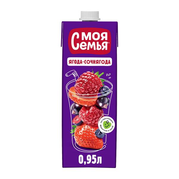 Сок моя семья ягода сочнягода, 0,95 л