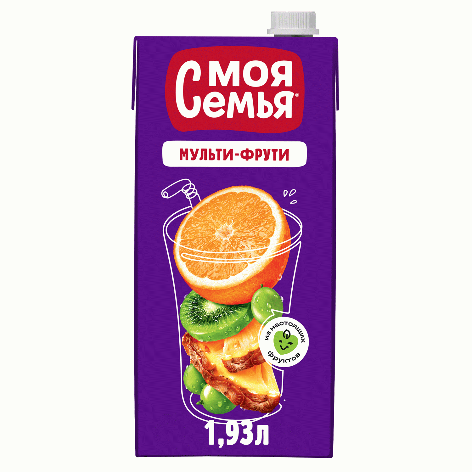 Сок  моя семья  мульти фрути, 1,93 л