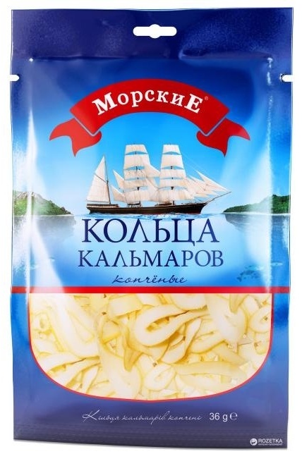 Тм морские кольца кальмара 30 гр (100 шт.) новая