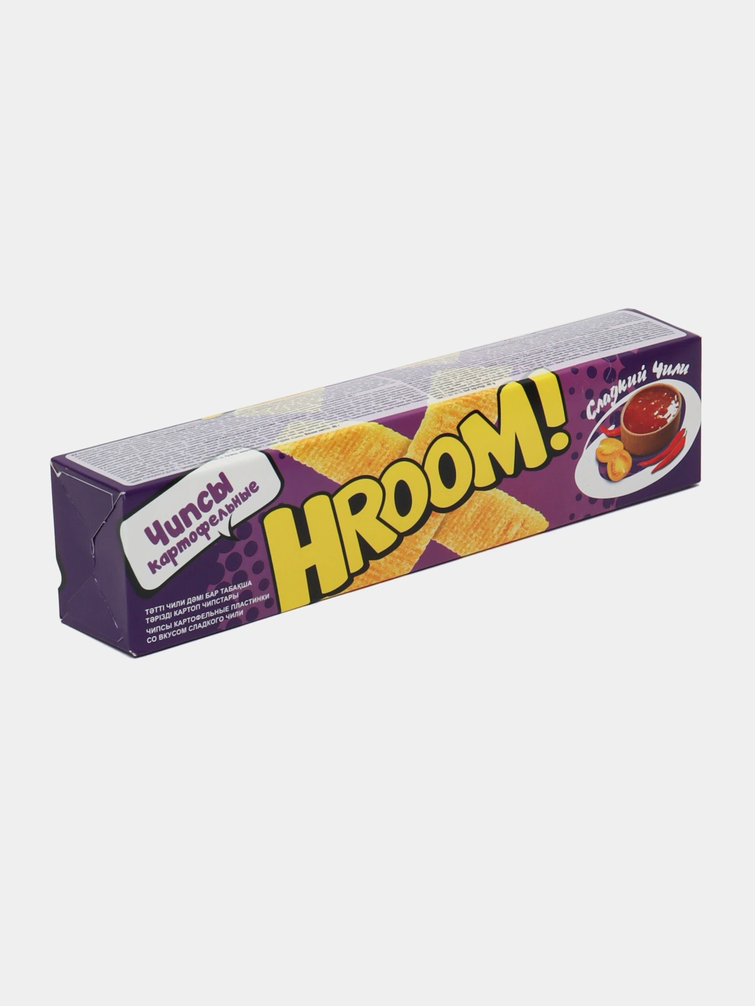 Картофельные чипсы пластинки hroom со вкусом сладкого чили, 40 г