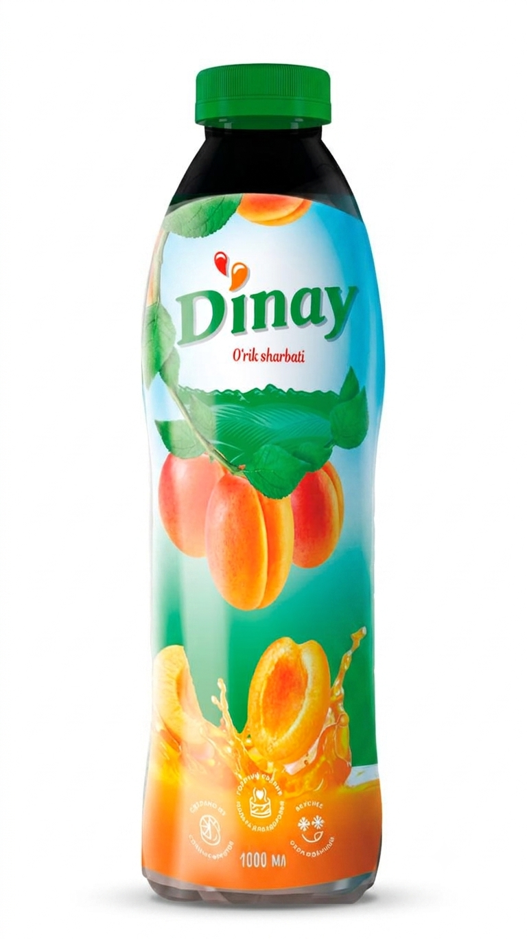 Напиток тм "dinay" абрикос 1.0 л