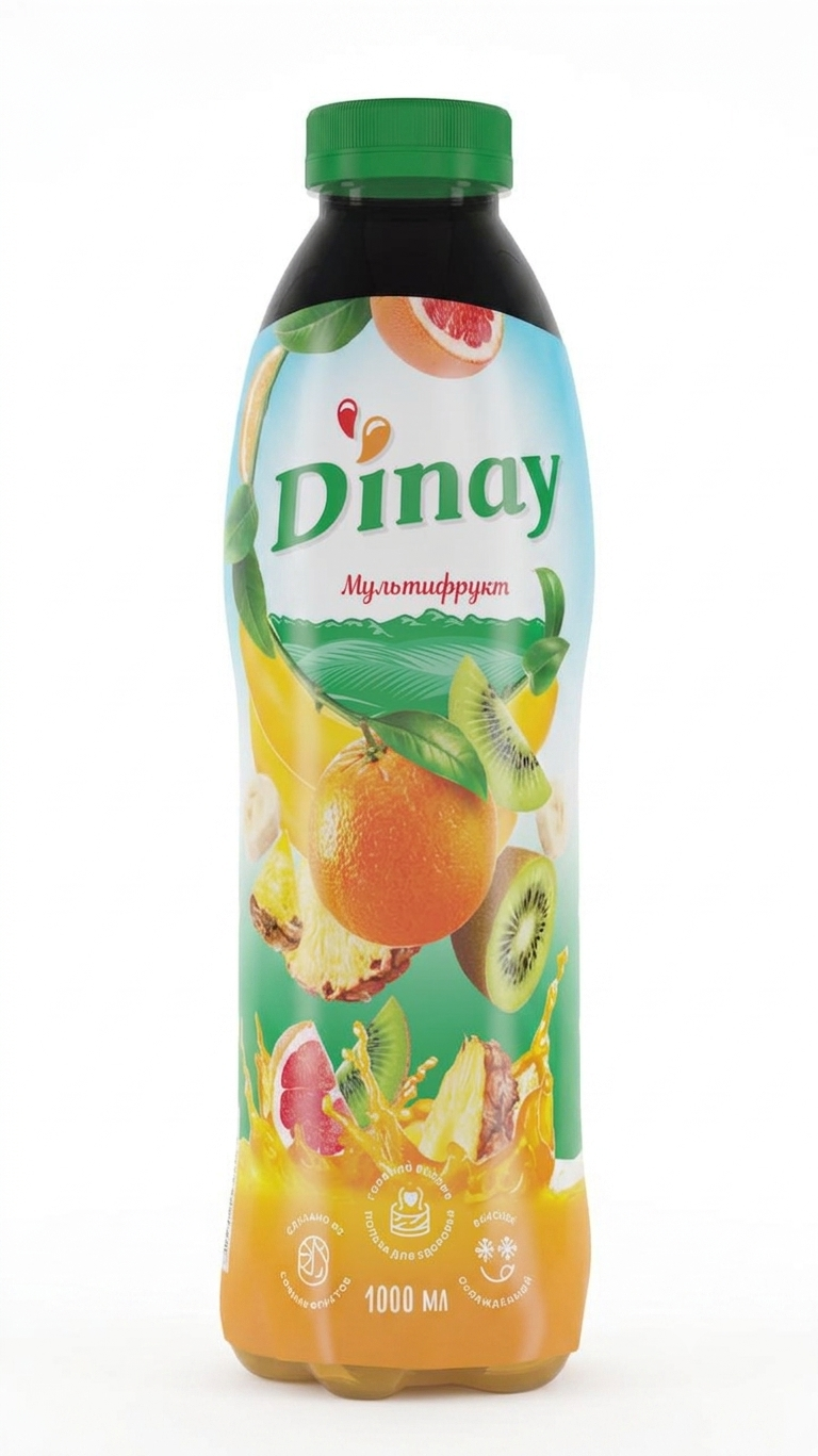 Напиток тм "dinay" мультифрукт 1.0 л