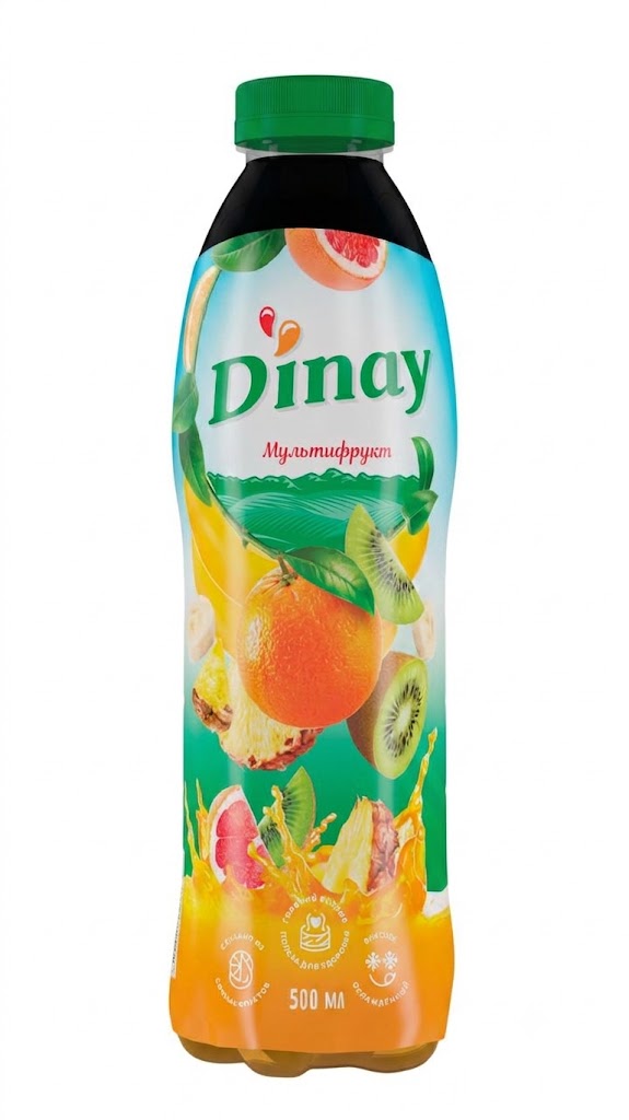 Напиток тм "dinay" мультифрукт 0.5 л