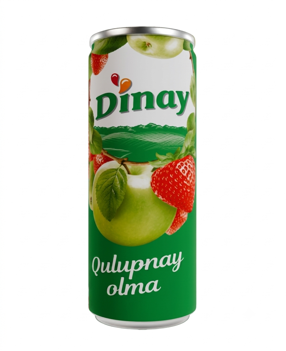 Напиток тм "dinay" клубника яблоко 0.33 л